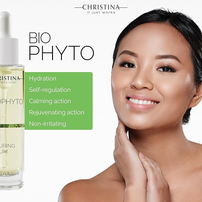 Christina Biophyto Alluring Anti-Aging Serum - 30ml - Vitamin C serum with HA & Echinacea for a Luminous Skin & Glow - Anti Wrinkle Serum for Combination, Dry, Normal, Oily & Sensitive Skin