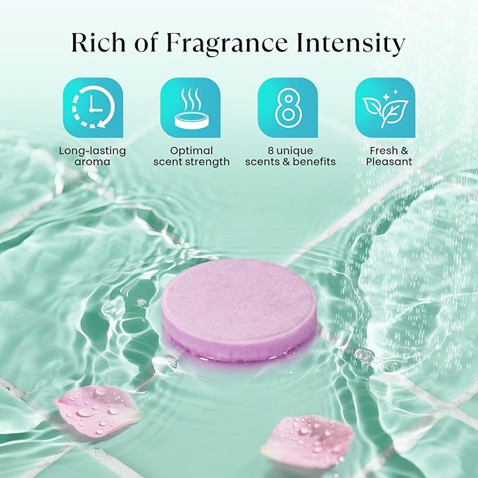 Shower Steamers Aromatherapy – Birthday Gifts for Women Teen Girls Mom, Natural Essential Oils Bath Bombs for Relaxation Home SPA, Christmas Stocking Stuffers White Elephant Gifts for Adults