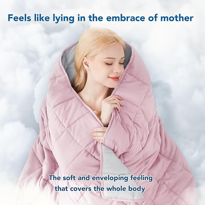 Topcee Weighted Blanket for Adults (15lbs 48"x72"), Minky Dots Heavy Blanket for Woman, Man Sleeping, Soft, Cozy and Cooling Weighted Throw Blankets, Machine Washable, Grey