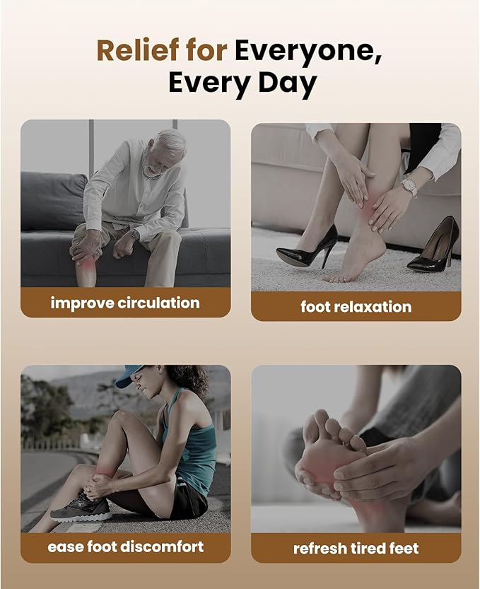 BOB AND BRAD Foot Massager with Heat and Remote,FSA HSA Eligible,Shiatsu Deep Kneading Electric Feet Massager Machine for Plantar Fasciitis, Men Size 12