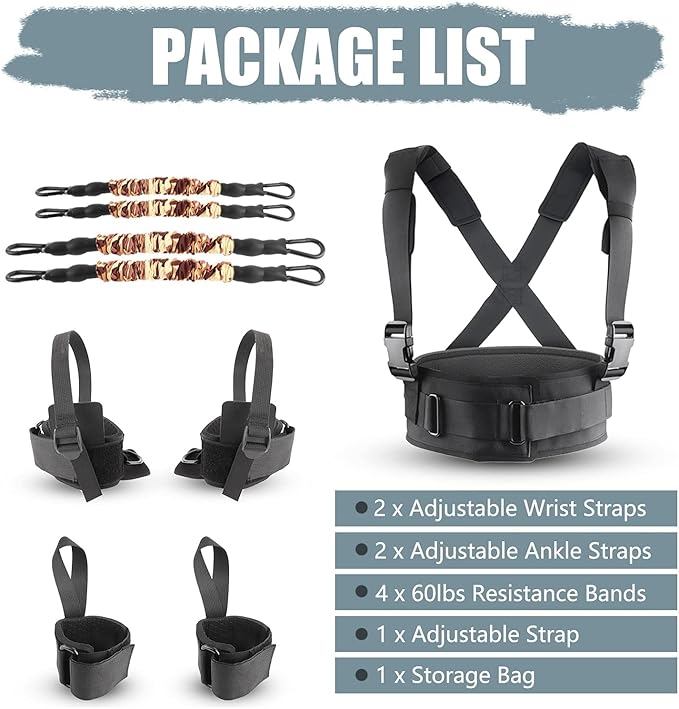 YNXing Speed Strength and Agility Resistance Bands