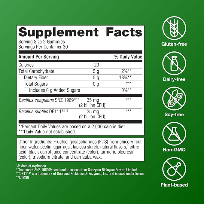Metagenics UltraFlora 3 in 1 Daily Probiotic & Postbiotic Gummies - Shelf-Stable for Adults & Kids - Supports Gut Health, Healthy Gut Flora & Immune Support* - 60 Gummies