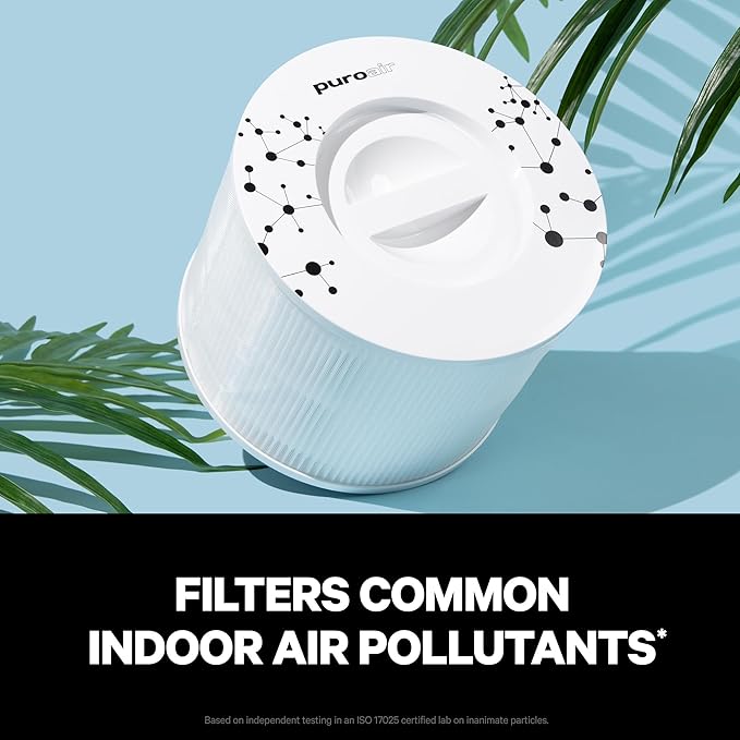 PuroAir 240 Replacement Filter - HEPA Filters up to 99.9% of Smoke, Pollen, Dust and Common Household Pollutants - HEPA Air Filter Replacement for PuroAir 240 Air Purifier (4 Pack)