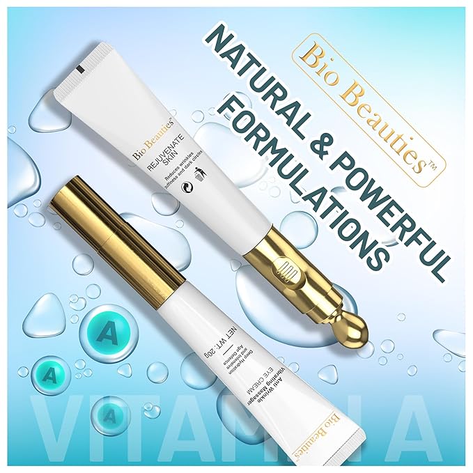 Retinyl Eye Cream for Dark Circles,Puffiness and bags, Anti Wrinkle, Anti Aging, Vibrating Massager cream, Under Eye Treatment Product,Skin Firming, Wrinkle Eraser