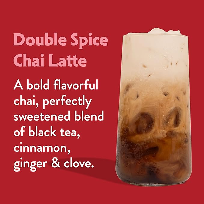 STASH Double Spice Chai Latte - Dairy Free Plant Based Tea Concentrate - Caffeinated - 32 fl oz, 5 Servings