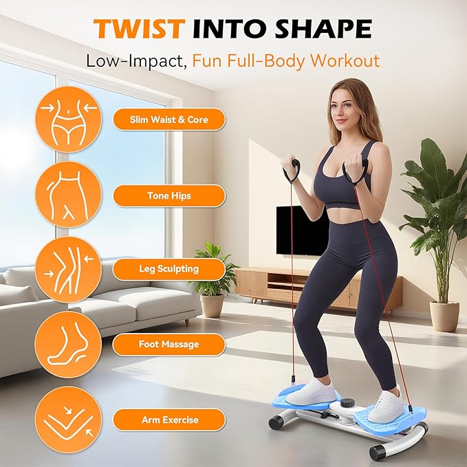 waist twisting machine for Exercise, Ab Twister Board, Core Twister for Women & Home Fitness, twist board for exercise,300 LBS Capacity
