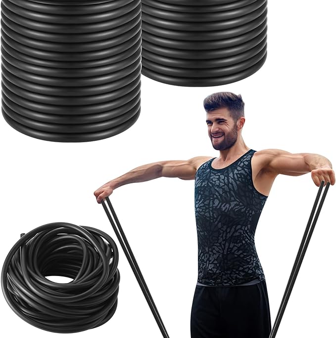 1 Roll Resistance Tubes Latex Elastic Tubing 50ft Exercise Bands Exercise Tubing for Physical Therapy, Lower Pilates, at Home Workouts, Rehab Core Exercise