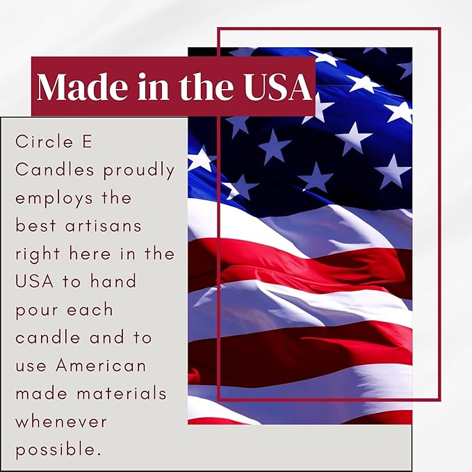 Circle E Candles, Leather Scent, Medium Size Jar Candle, 22oz, 2 Wicks