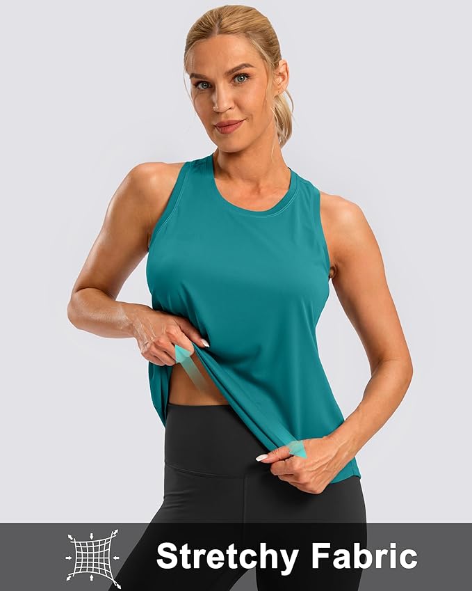 G Gradual Women's Workout Tank Tops Racerback Athletic Yoga Tops Loose Fit Sleeveless Running Gym Sports Shirts for Women