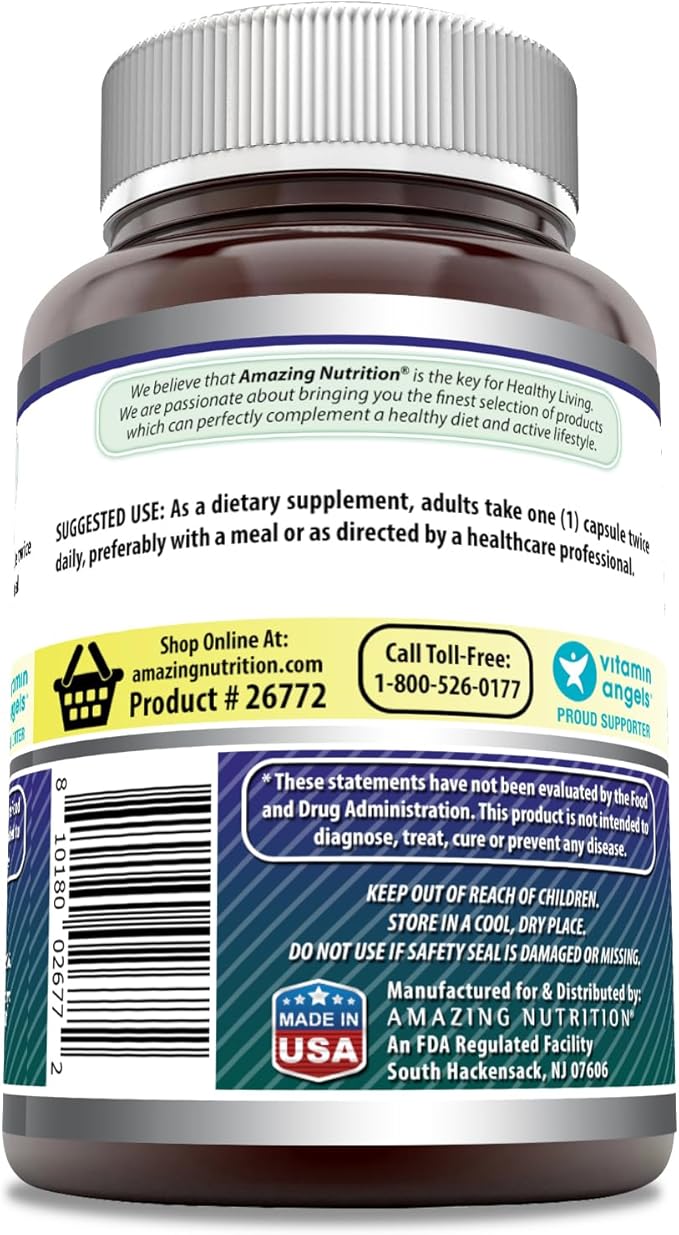 Amazing Formulas Alpha Lipoic Acid 300 Mg | Capsules Supplement | Non-GMO | Gluten-Free | Made in USA (1 Pack | 120 Count)