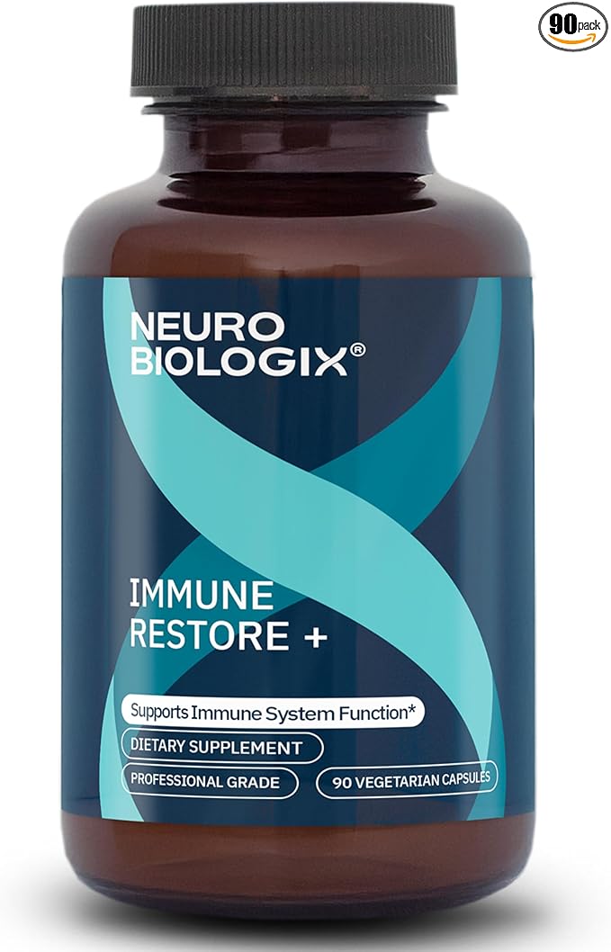 Immune Restore+ - Contains Beta Glucan 1,3/1,6 Complex & Herbal Extracts for Immune Support - Supports T-Cell & Macrophage Activity - With Cordyceps, Astragalus, Turkey Tail & Echinacea - 90 Capsules