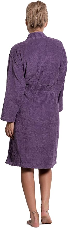 Turkuoise Soft & Absorbent Towel Robe, 100% Cotton Turkish Terry Cloth Kimono Bathrobes for Women