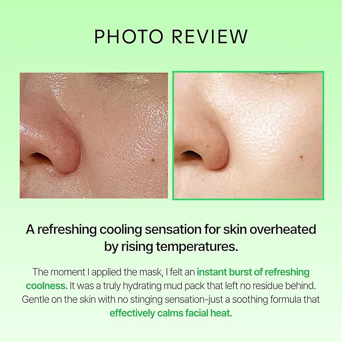 shaishaishai ALOE PDRN Cooling Mud Face Mask, Vegan Collagen Cream Clay Mask with Kaolin & Bentonite, Hydrating & Pore Care, Instant Cooling, Korean Skincare, 3.38 Fl Oz