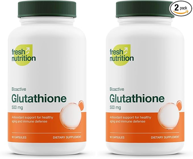 Glutathione Supplement Capsule - Strongest DNA Verified Glutathione Reduced - Vegan Friendly, Non GMO, Gluten & Soy Free (Pack of 2)