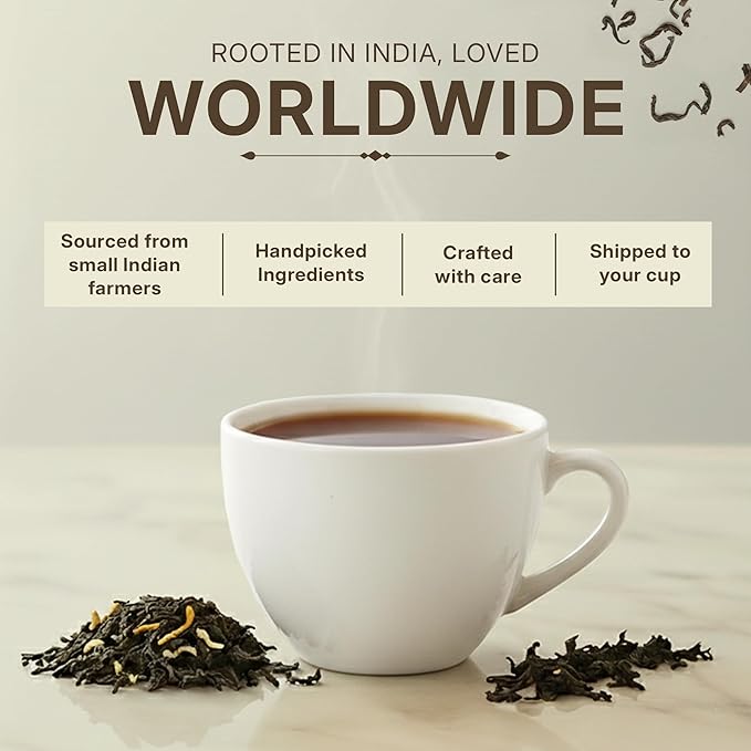 Tealeaf & Co. English Breakfast Black Tea - English Breakfast Tea in Loose Leaf Form - Contains Low Caffeine - Upto 50 Servings - Gluten Free (3.52oz/100gm)