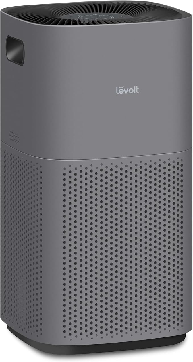 LEVOIT Air Purifiers for Home, Large Rooms Up to 2933 FtΒ² With HEPA Sleep Mode, AHAM VERIFIDE, Smart WIFI, PM2.5 Monitor, 3-in-1 Filter For Smoke, Pet Allergies, Dust, Alexa Control, Core 600S-P, Gray