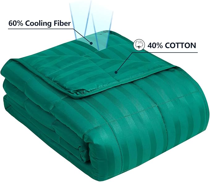 Weighted Blanket Queen/King Size (80"x87" 20lbs),Ultra Soft and Cozy Cooling Weighted Blanket for Adult,Heavy Blanket with Machine Washable Soft Blanket, Green