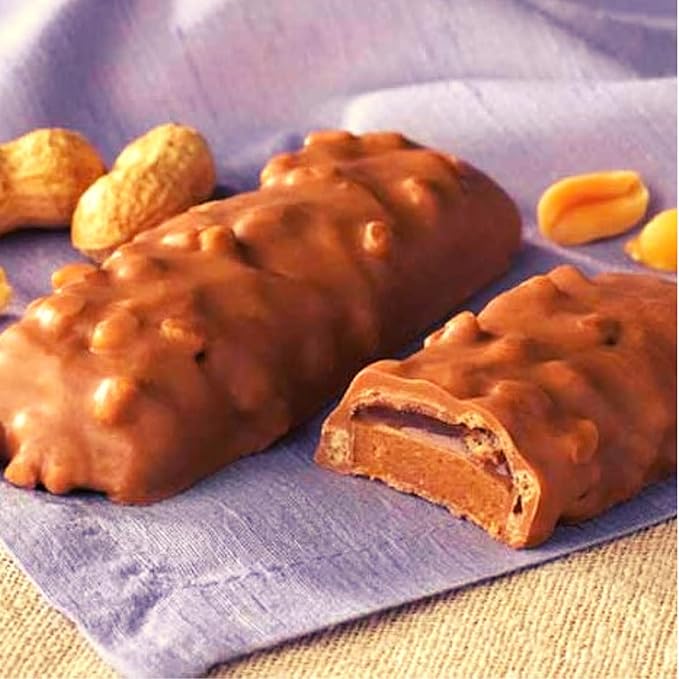 FITWISE - High Protein Layer Bars, 15g Protein, Low Calorie, Low Fat, Low Cholesterol, Aspartame Free, Vegetarian Breakfast Snack Bar, 7 Servings Per Box (Peanut Butter & Jelly)