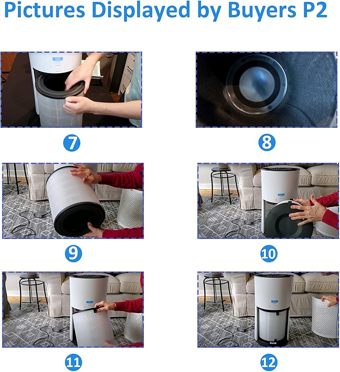 for LEVOIT LV-H133 Air Purifier Replacement Filter Set -True and Activated Carbon Filters -Compatible with Tablenco LV-H133-RF Filter Set for 3-in-1 LV-H133 Air Purifier