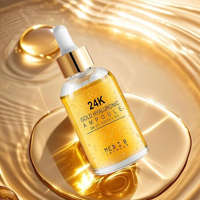 24K Gold Serum for Face-Anti Aging Serum,Brightening & Ultra Hydrating Korean Skincare-Reduces Wrinkles, Repairs Skin Barrier for Youthful Glow-55ml