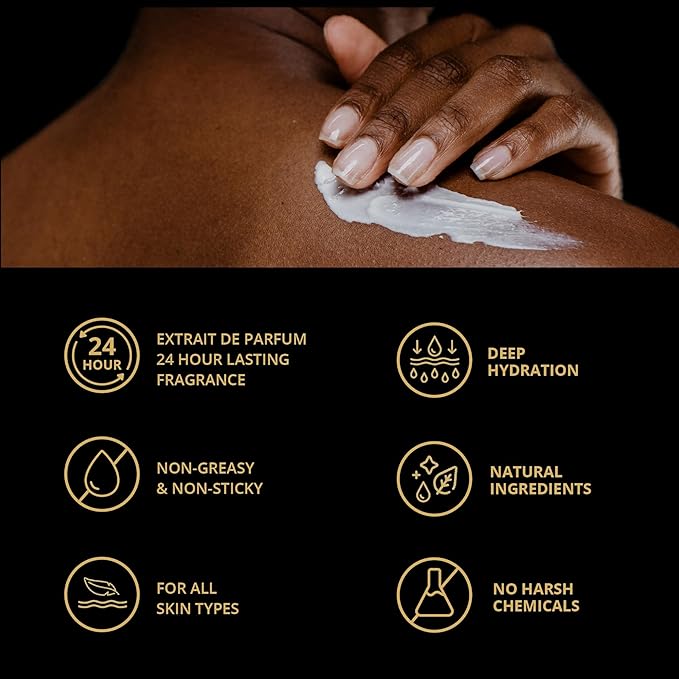 LUXURY LIFE BUTTER - Irresistibly Scented Body Butter with Hyaluronic Acid for Ultimate Moisture. Luxurious Natural Fragrance. Hydrates for a Non-Greasy Glamorous Glow, Peach Smoke, 5 oz.