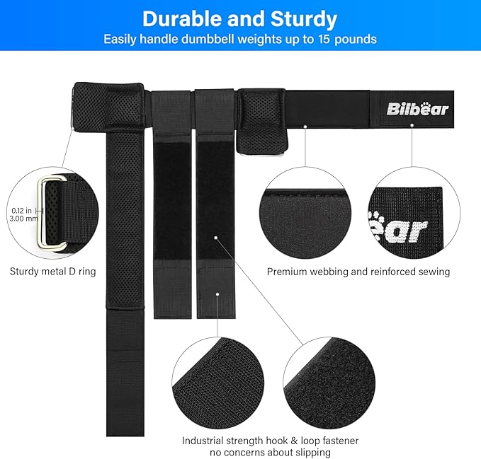 Tibialis Trainer Strap for Shin Splint Relief Exercises,Adjustable Dumbbell Foot Attachment for Hip Flexor Raises,Dumbbell Ankle Strap Relieve Leg Pain Increase Range of Motion