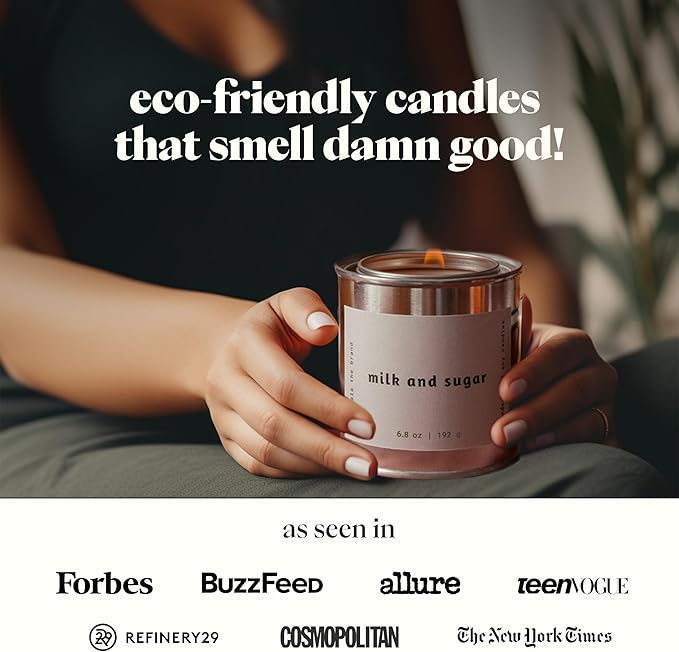 Mala Fireside - Black Amber, Musk and Lavender Candle - Vegan Soy Hand Poured Aromatherapy Candle with 45 Hour Burn - Classic 6.8 oz Size