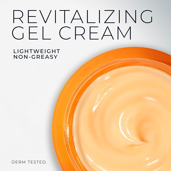 RoC Multi Correxion Revive + Glow 10% Vitamin C Moisturizer for Face, Anti-Aging Gel Cream, Instant Glow, Hypo-Allegenic, Oil-Free, 1.7 Ounces (Packaging May Vary