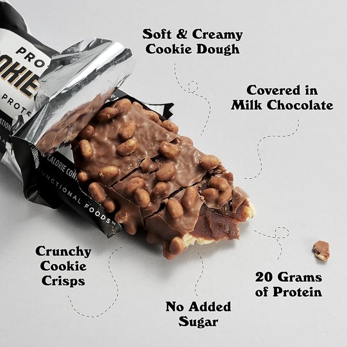 Barebells Protein Bars - Protein Snacks with High Protein - Chocolate Protein Bars - Perfect on The Go Protein Snack & Breakfast Bars (12 Count (Pack of 2), Cookies and Cream)