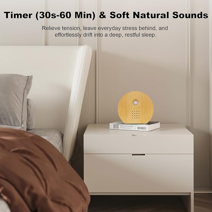 Bird Chirping Sound Box for Bathrooms: Singing Bird Box Motion Sensor for Interiors - Relaxing Nature Birdybox Singing Bird Sounds Device for Hallway Office Living - Yellow