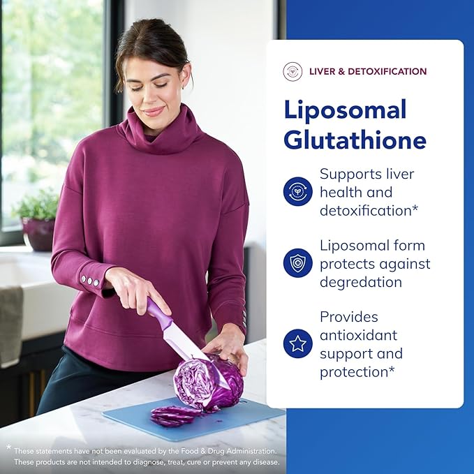 Pure Encapsulations Liposomal Glutathione - Immune Support & Liver Detox* - Antioxidant Protection - with Setria Glutathione - Non-GMO - 60 Softgel Capsules