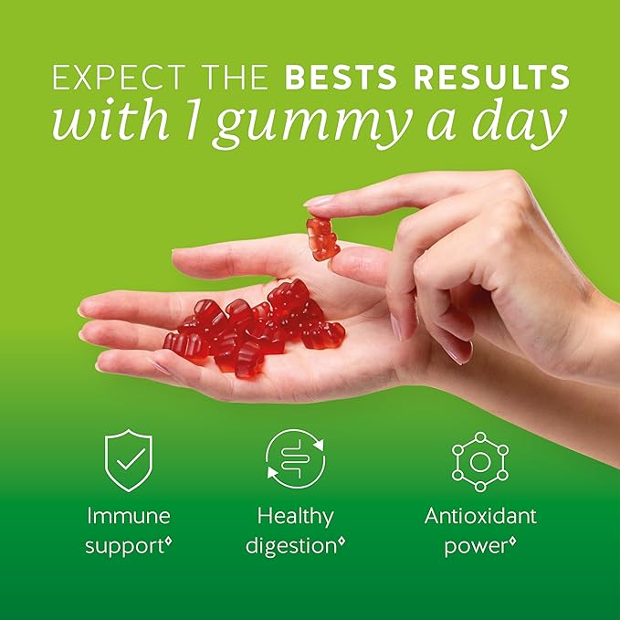 Bears with Benefits Apple Cider Vinegar Gummies – Metabolism & Detox Support with Vitamins B6, B12, Iodine & Folic Acid – Vegan. Balanced Gut (90 Gummies)