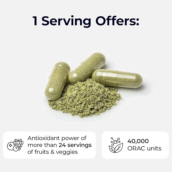 Paradise Herbs, ORAC Energy, Superfood Capsules, Includes Over 42 Organic & Wild-Crafted Ingredients, Probiotics & Enzymes, 120 Count