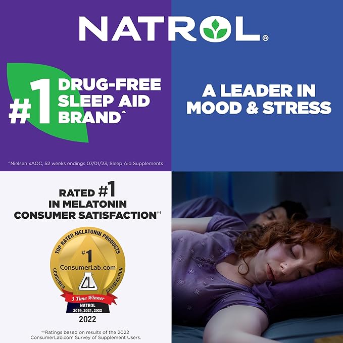 Natrol Melatonin 3mg, Strawberry-Flavored Dietary Supplement for Restful Sleep, 150 Fast-Dissolve Tablets, 150 Day Supply