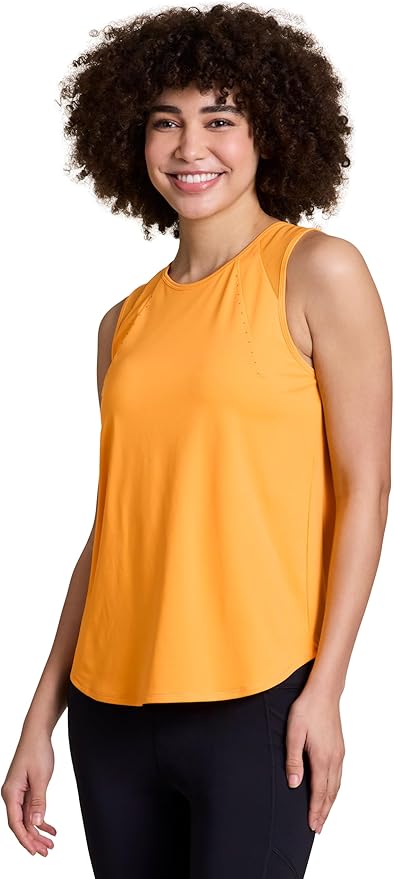 RBX Active Women's Workout Top with Breathable Mesh Panels, Quick Drying Gym Running Tank Top with Plus Sizes