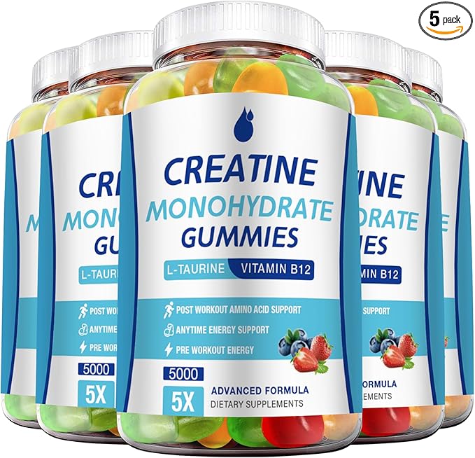 Creatine Monohydrate Gummies - Low Sugar Chewable Gummy