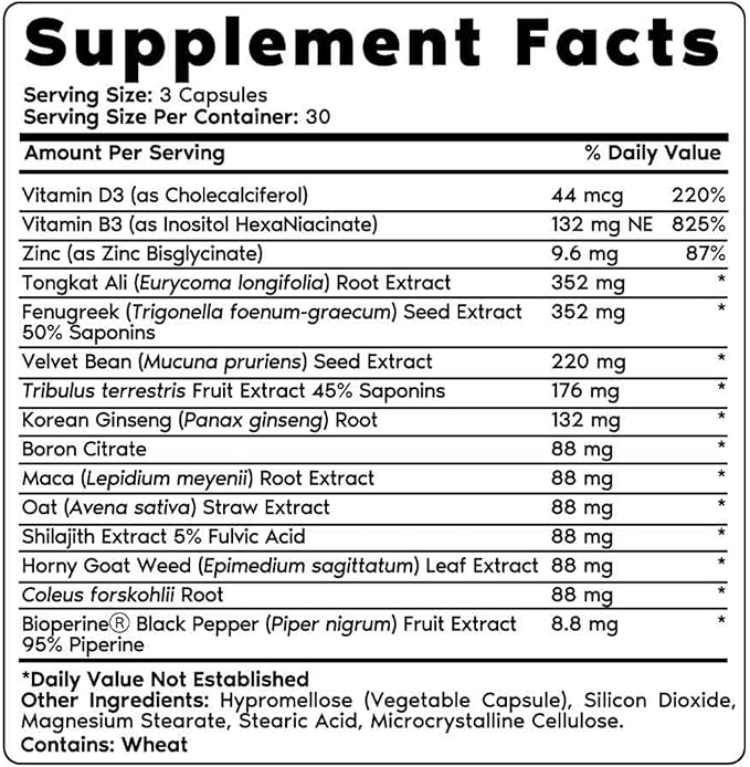 Primal Harvest Total Male+ Multivitamin for Men with Essential Vitamins, Minerals and Herbal Support for Energy, Vitality, Immune Health and Performance