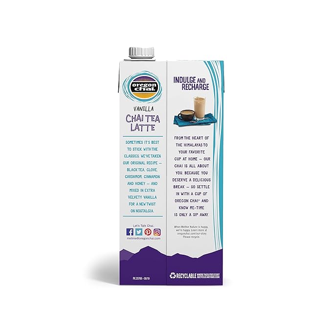 Oregon Chai Vanilla Chai Concentrate, 32 Fluid Ounces (Pack of 1)