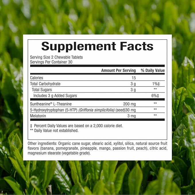 Natural Factors - Stress-Relax Tranquil Sleep - 60 Chewable Tablets