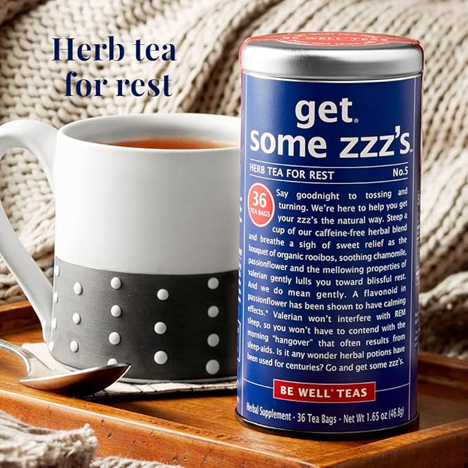 The Republic of Tea, Get Some Zzz’s – No. 5 Herb Tea for Rest, No Caffeine, 250 Tea Bags