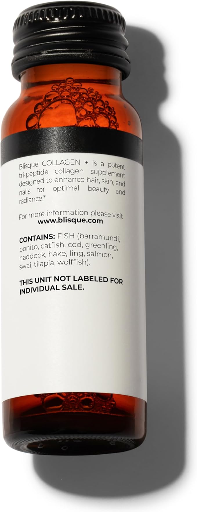 Blisque - Liquid Collagen Tri-Peptide Complex | with Biotin and Hyaluronic Acid | for Hair, Skin, and Nails | 30 Bottles | 30-Day Supply