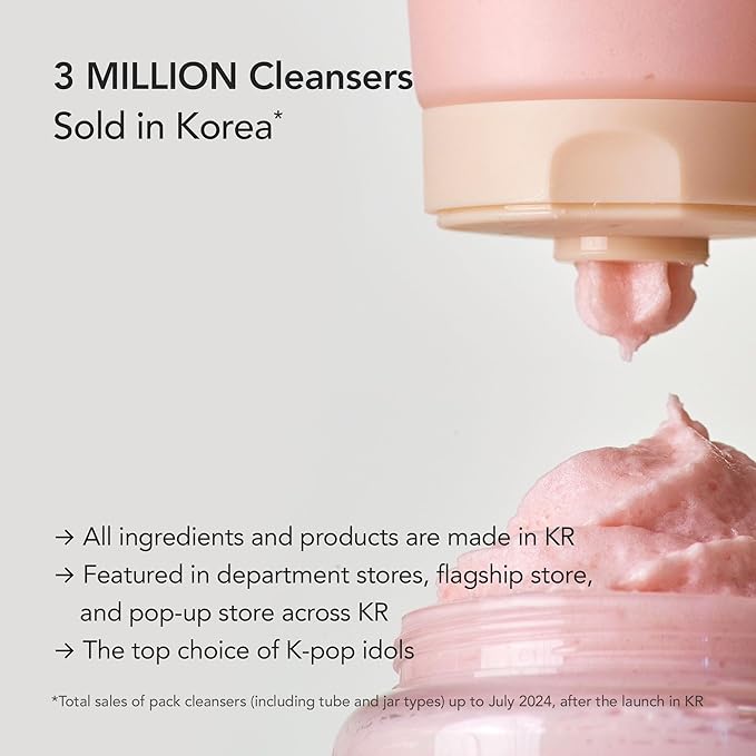 WHIPPED Cream Facial Cleanser Muhwabutter - Fig & Cacao Butter Face Wash - For Dry Sensitive Skin, Moisturizing & Skin Barrier Care, Niacinamide, Ceramides, Vegan Korean Skincare, 6.76 fl. oz