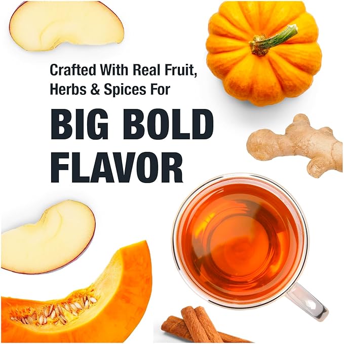 Tiesta Tea - Pumpkin Spice Rooibos Loose Leaf Tea, Premium Caffeine-Free Herbal Infusion, Refillable Tin Can, Brew Hot or Iced, Makes up to 50 Cups, 5 Ounce