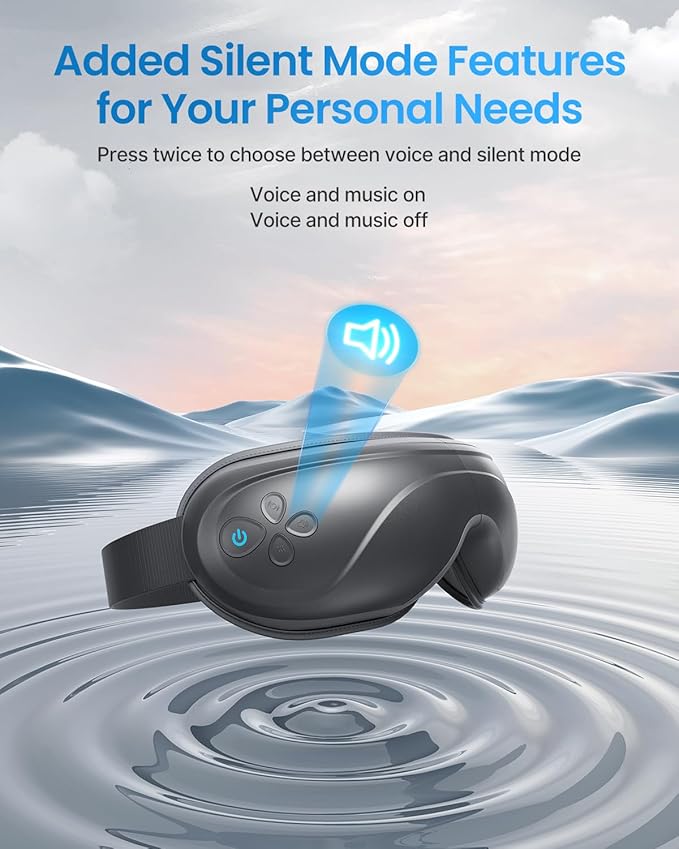 RENPHO Eye Massager with Heat, Eyeris 2 Birthday Gifts for Mom Dad Women Men Face Massager, Heated Eye Mask for Improve Sleep