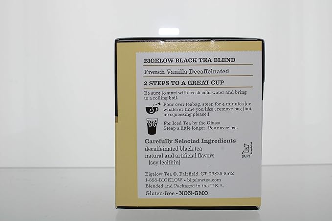 Bigelow Tea Decaffeinated French Vanilla Bag, 1.28 oz, 20 ct