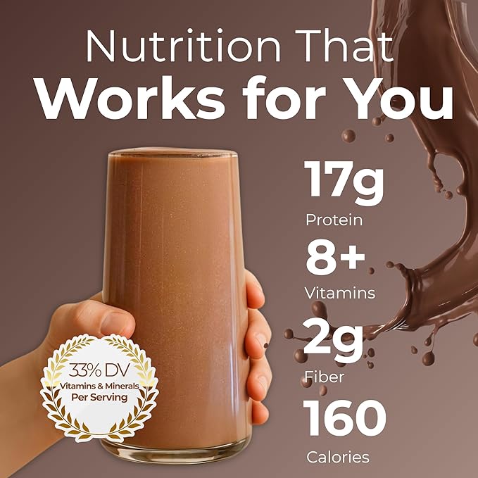 3-Pack HMR 800 Shake Meal Replacement Mix | Chocolate Shake Powder to Support Healthy Weight Loss | 17g of Protein | Easy to Make | Low Calorie Food | 21 Total Servings