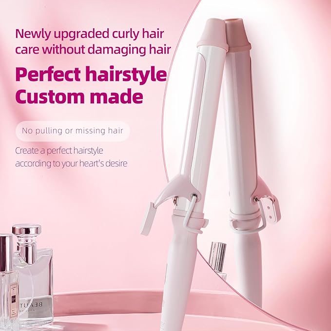 SVEY Ceramic 1.25-inch (About 3.2 cm) Extended Curling Iron, 1.25-inch (About 3.2 cm) Curling Iron can Create Any Curly Hairstyle - Suitable for Medium to Long Hair.
