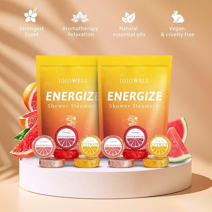 Shower Steamers Aromatherapy - 12 Pack Shower Bomes with Essential Oils, Birthday Gifts for Women, Relaxation Stress Relief, Self Care, Home Spa, Christmas Gifts for Mom