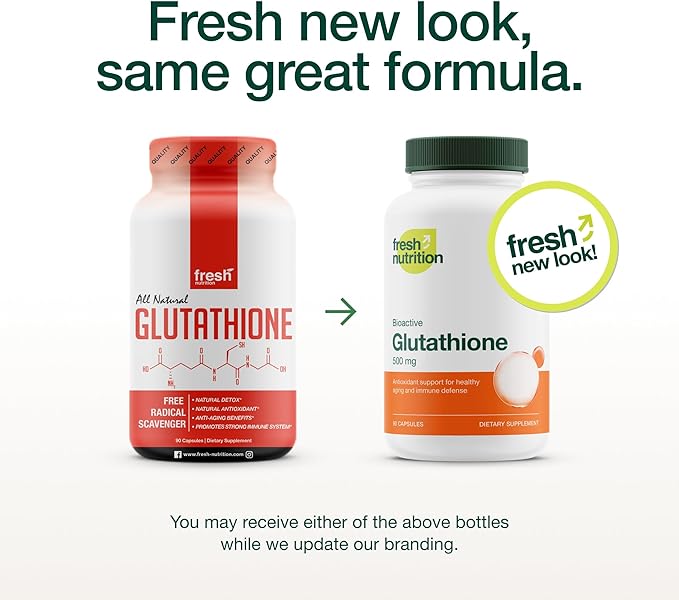 Glutathione Supplement Capsule - Strongest DNA Verified Glutathione Reduced - Vegan Friendly, Non GMO, Gluten & Soy Free (Pack of 2)