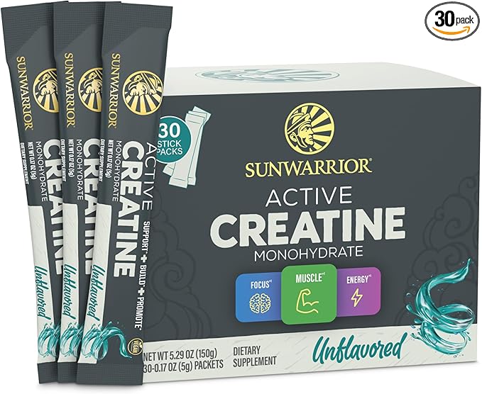 Creatine Monohydrate Powder Micronized PreWorkout Recovery Supplement | Support Muscle Building Strength Training Cognition | Vegan & Keto Friendly Easily Mixes Pop Box 30 Servings, Unflavored 5g each